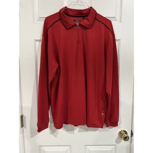 Men's Willow Pointe Willowtec Golf Shirt Long Sleeve 1/4 Zip Size XL